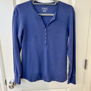 L.L. Bean Blue Henley